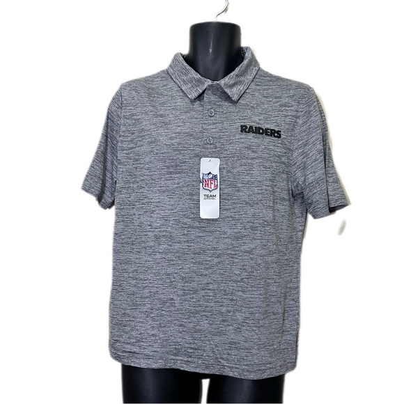 NWT Raiders Gray Polo Shirt - Picture 1 of 9